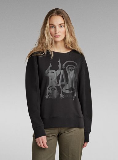 Figure Print Sweater